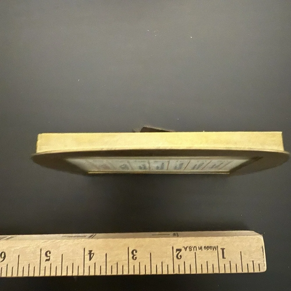 Vintage Perpetual Calendar For Desk‎ MCM Mid Century Sleek Study Library